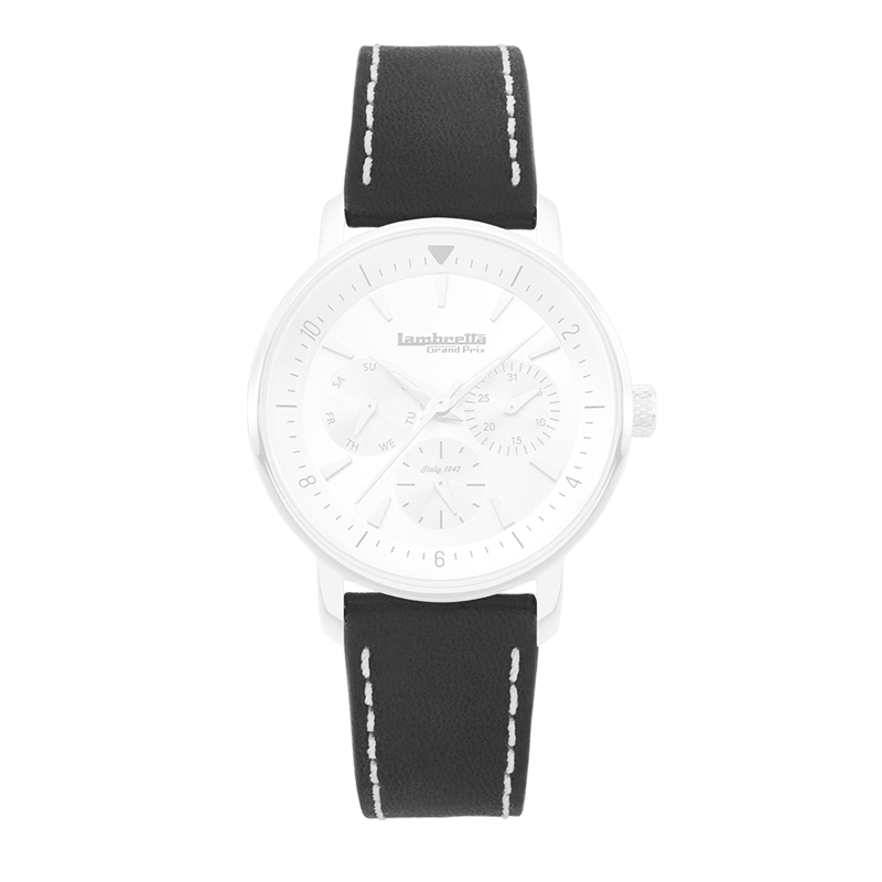 Bracelet cuir Imola Black (18mm) - Lambretta Watches - Lambrettawatches