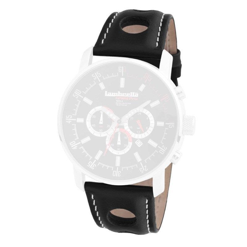 Bracelet cuir Imola Black (26mm) - Lambretta Watches - Lambrettawatches