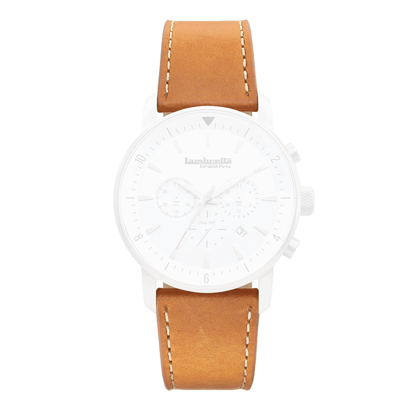 Bracelet en cuir Imola Tan (24mm) - Lambretta Watches - Lambrettawatches
